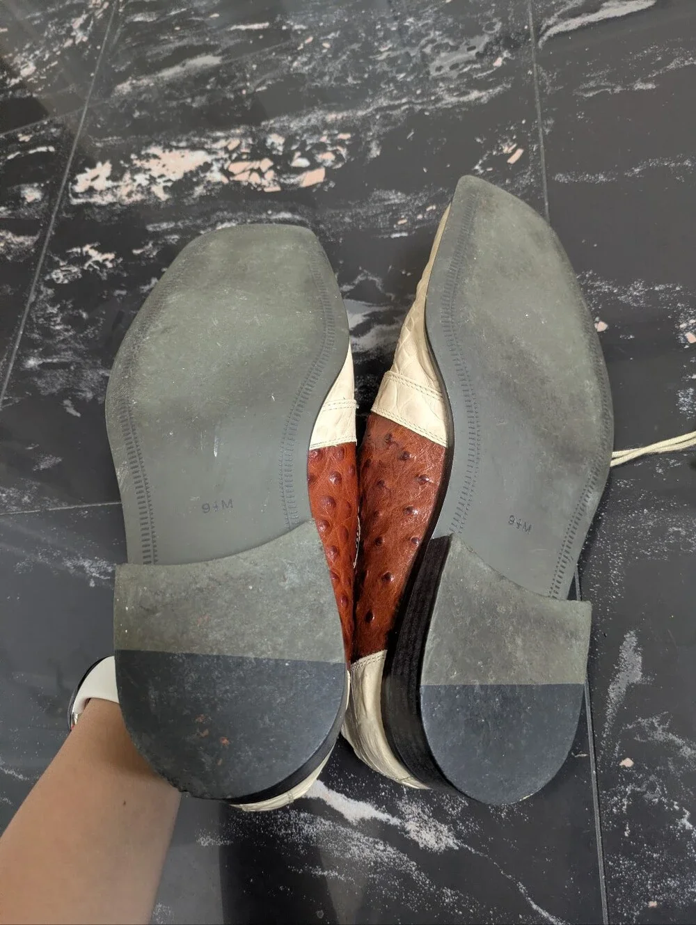 Giorgio Brutini Two-Tone Square Toe Dress Shoes Size 9.5